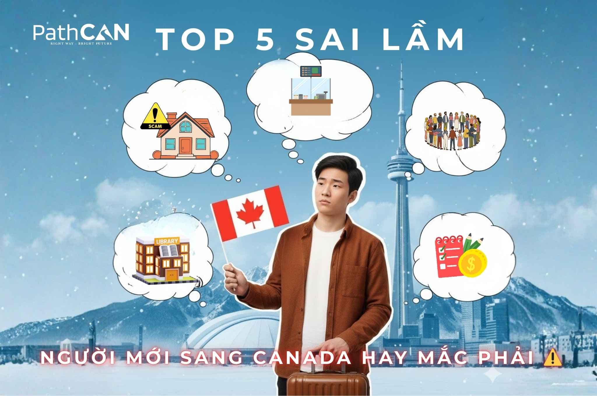 Top 5 Sai Lầm Người Mới Sang Canada Hay Mắc Phải 